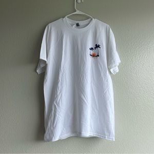 NEW Men’s Hawaii T-Shirt | White Short Sleeve Shirt | Size Large